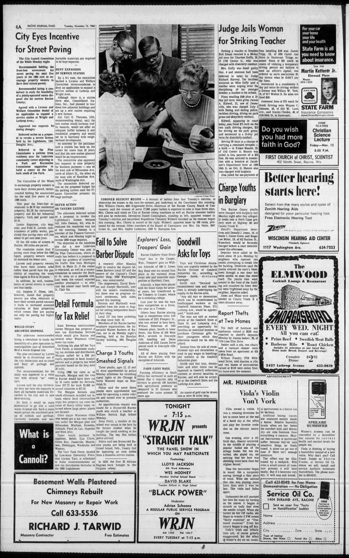Tue., Nov, 12, 1968